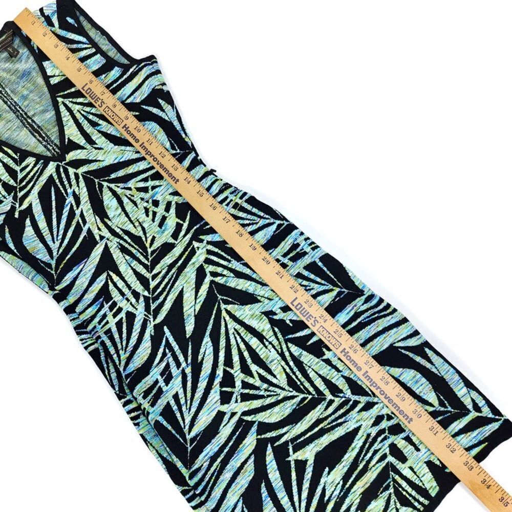 Bcbgmaxazria Gari Jacquard Bandage Bodycon Mini Dress Black Palm Print Womens Xs View 4